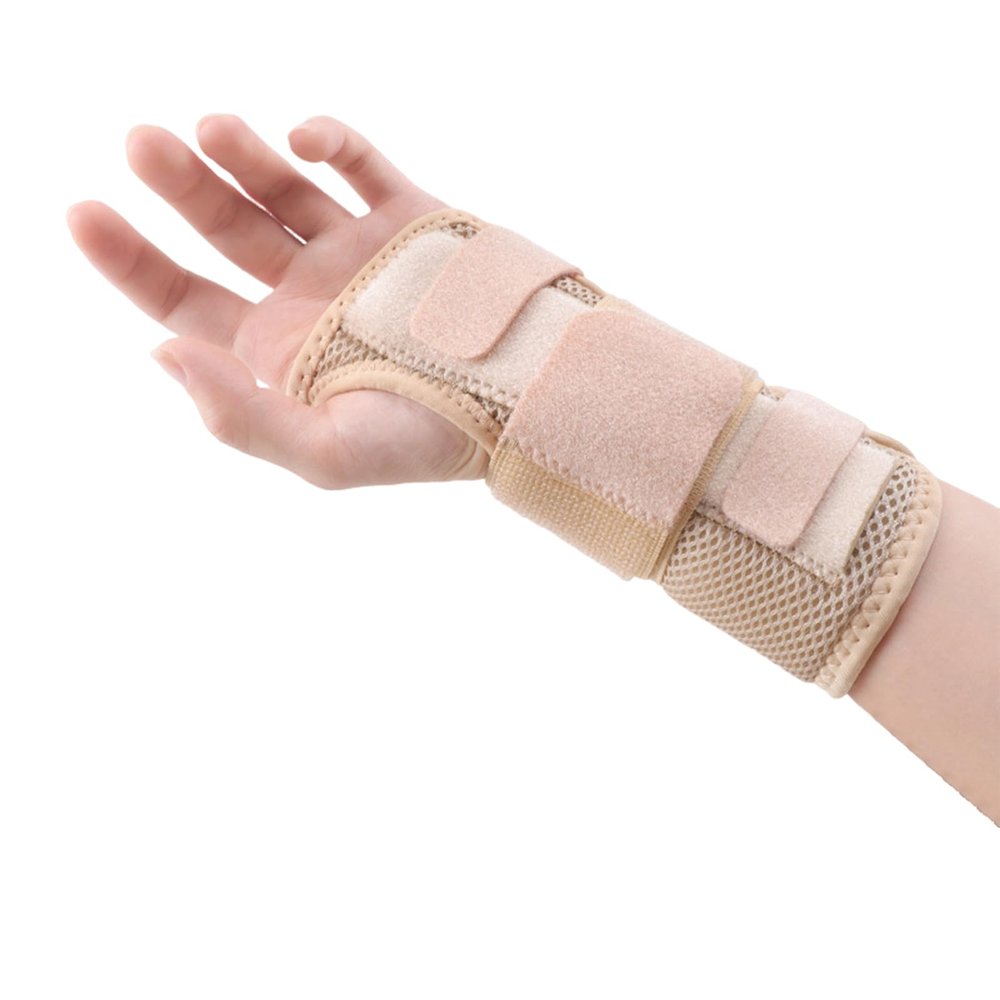 Comfortable Wrist Brace Pain Relief Wristband for Sprained Carpal Tunnel Arthritis Adjustable Compression Support Recovery Protection Breathable Mesh Skin Right Hand