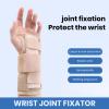 Comfortable Wrist Brace Pain Relief Wristband for Sprained Carpal Tunnel Arthritis Adjustable Compression Support Recovery Protection Breathable Mesh Skin Right Hand view 3