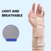 Comfortable Wrist Brace Pain Relief Wristband for Sprained Carpal Tunnel Arthritis Adjustable Compression Support Recovery Protection Breathable Mesh Skin Right Hand view 4