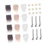 BESTonZON 3sets Pre-Cut Gnome Beard Material for DIY Gnome Making Fluffy Beard Kit Supplies Use for Craft Projects and Festive Decorations view 1