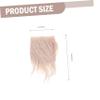 BESTonZON 3sets Pre-Cut Gnome Beard Material for DIY Gnome Making Fluffy Beard Kit Supplies Use for Craft Projects and Festive Decorations view 3
