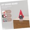 BESTonZON 3sets Pre-Cut Gnome Beard Material for DIY Gnome Making Fluffy Beard Kit Supplies Use for Craft Projects and Festive Decorations view 4