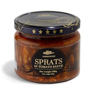 Amberfish Sprats In Tomato Sauce 280g (Pack Of 2)