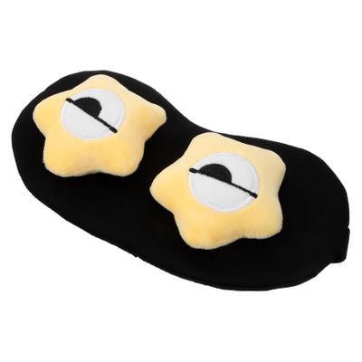 FRCOLOR Comfortable Black Polyester Sleep Mask for Adults, Practical and Portable Eye Cover for Sleeping and Taking Naps, for Students and Office Workers