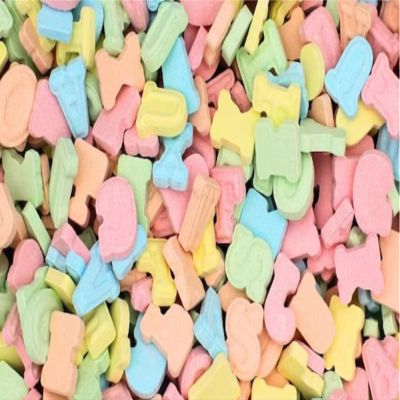 1kg Alphabet Letters Candy Pick & Mix Sweets Mixed Assortment Selection Resealable Pouch Share Bag