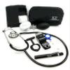Aneroid Blood Pressure Sphygmomanometer Monitor, Stethoscope, Pen Light (Pen Torch), Tourniquet, Nurse Watch, Lanyard ID Card Holder - Starter Set (Purple with Silicone Watch) view 1