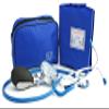 Aneroid Blood Pressure Sphygmomanometer Monitor, Stethoscope, Pen Light (Pen Torch), Tourniquet, Nurse Watch, Lanyard ID Card Holder - Starter Set (Blue with Silicone Watch) view 2