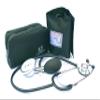 Aneroid Blood Pressure Sphygmomanometer Monitor, Stethoscope, Pen Light (Pen Torch), Tourniquet, Nurse Watch, Lanyard ID Card Holder - Starter Set (Black with Silicone Watch) view 3