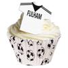 12 Edible T Shirt Decorations - Great for Fulham Fans - Perfectly pre-Cut Wafer just pop Them Out The Packaging and top Them on Your Cake - Pack of 12 - by CDA Products Ltd view 1