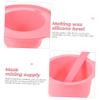 Anneome Diy Mask Accessories of Silicone Mask Bowl Kit Nonstick Surface Safe for High Temperature for Wax Heater view 4