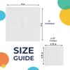 Party Solids White Paper Napkins Everyday 100 Pcs 2 Ply 11.43cm x 11.43cm White Cocktail Napkins Paper Everyday for Parties & Party Supplies view 3