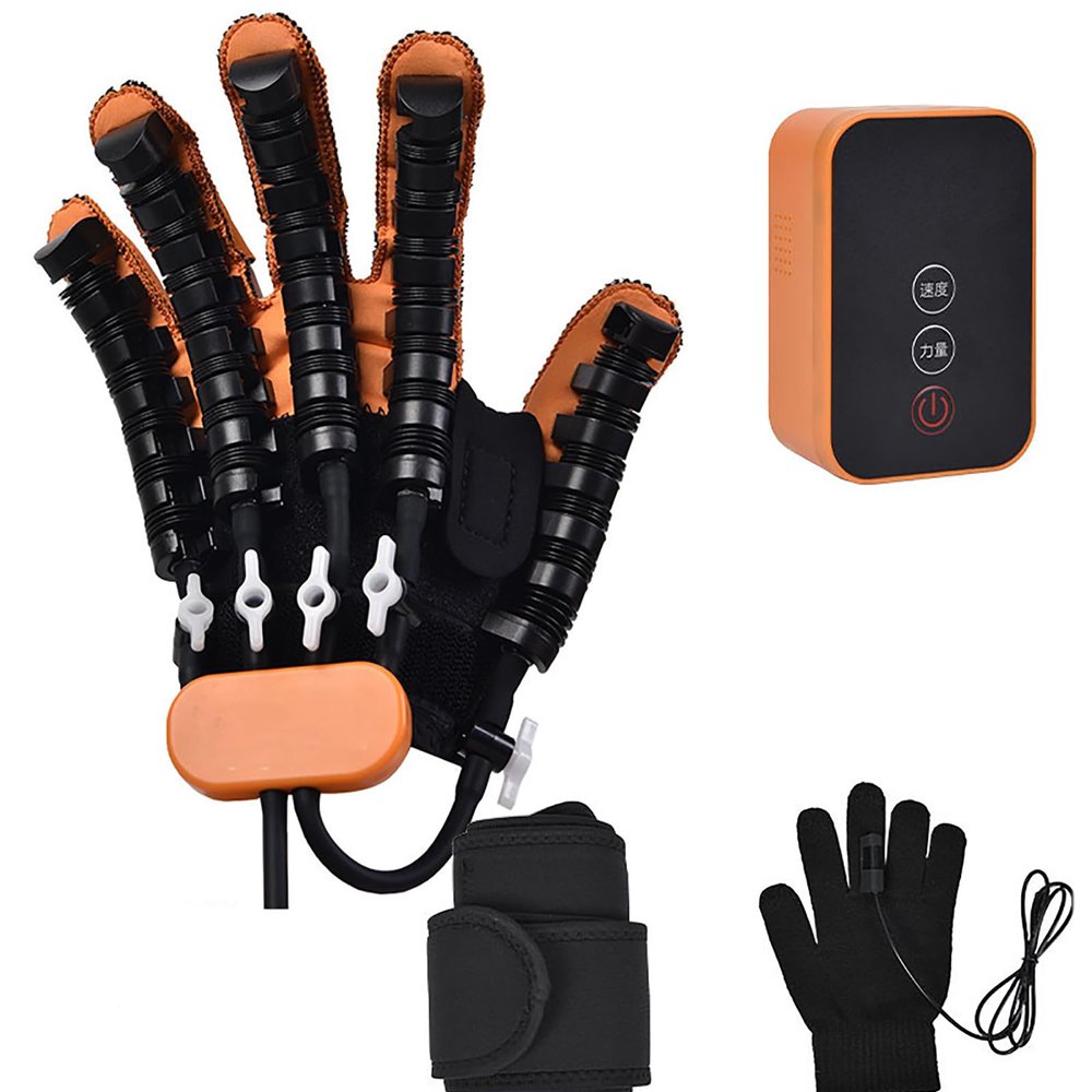 Rehabilitation Robot Gloves, Household Hand Function Pneumatic Training Equipment, Mirror Training Function and Independent Air Valve Switch, Multiple Training Modes
