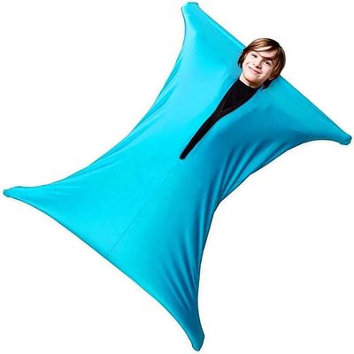 SSIMOO Comforting Compression Sensory Body Sock Unisex Proprioceptive And Deep Pressure Input For Sensory And Processing Disorder (Color : Sky Blue, Size : S/Small-69 * 102cm)