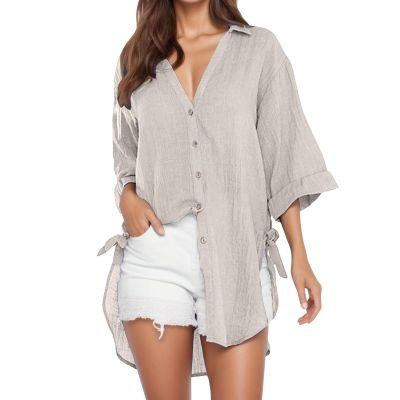 Work Blouses for Women UK Womens Oversized Jumper Grunge red Blouses for Women UK Ladies Denim Jackets Floral Boho Print tie Front 2024 Autumn Winter Half Zipper Tassel Waistcoat Long