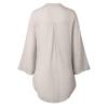 Work Blouses for Women UK Womens Oversized Jumper Grunge red Blouses for Women UK Ladies Denim Jackets Floral Boho Print tie Front 2024 Autumn Winter Half Zipper Tassel Waistcoat Long view 2