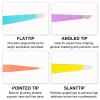 8Pcs Tweezers for Facial Hair Women Precision Tweezers Set for Ingrown Hair Remove and Lash Extension, Plucking Tweezers with Leather Case for Ladies Gifts view 3