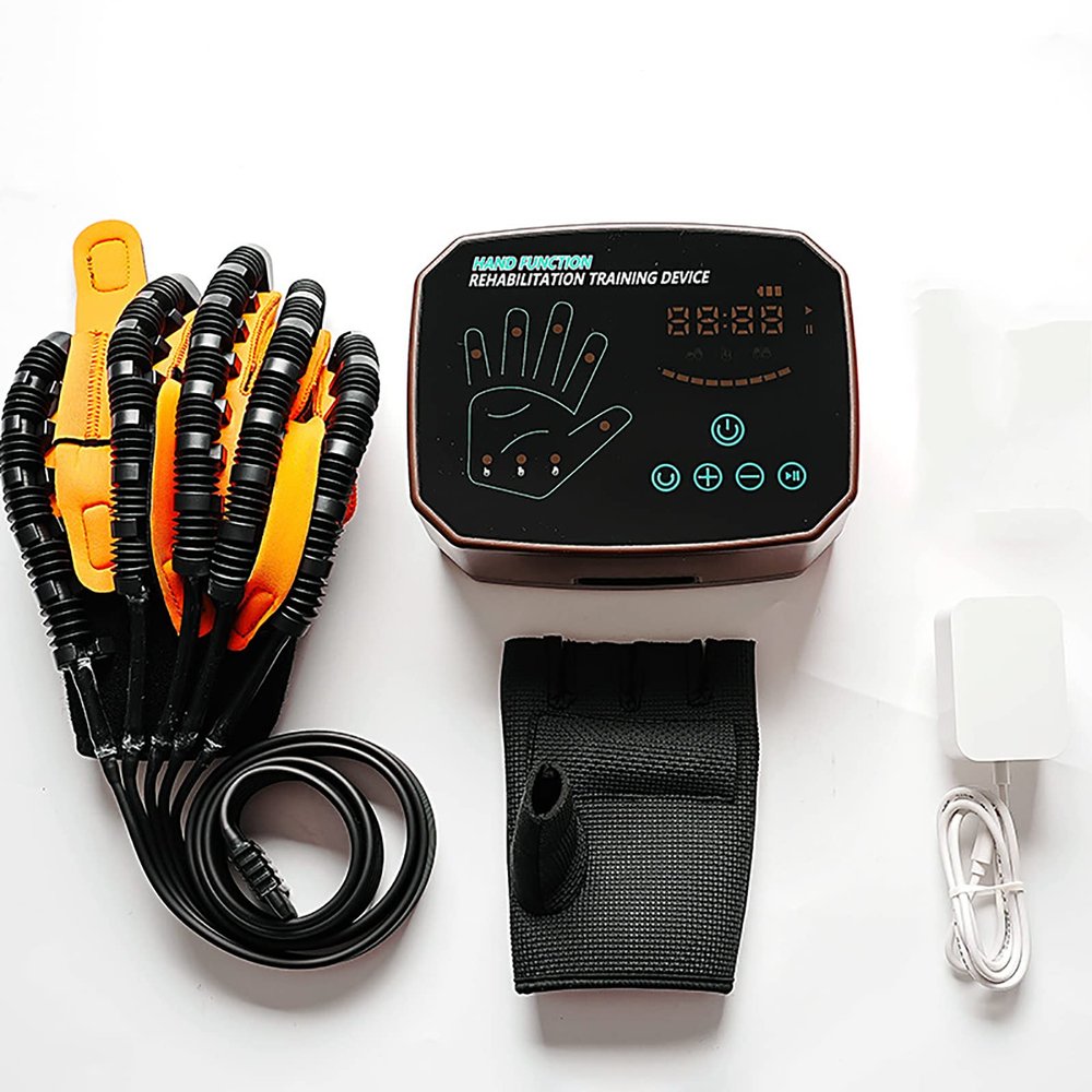 STMKB Robotic Gloves for Hemiplegia Rehabilitation, Assisted Hand Function Rehabilitation Equipment, Automatic/finger/mirror Mode Optional, Promote Blood Circulation