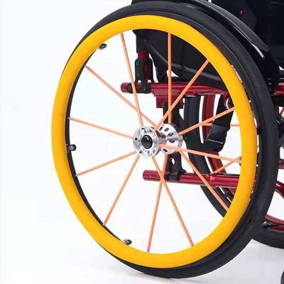 FNEDYHK Silicone Wheelchair Push Rim Covers, Non-Slip Wear-Resistant Wheelchair Rear Wheel Cover, Improve Grip And Traction, Wheelchair Push Rim Grips Covers, Wheelchair Accessories,F,24in