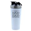 Father's Day Gift, I'M a Driver Dad, Gift For Daddy, 500ml Aluminium Shaker Bottle for Supplement Shakes - Easy Clean, Durable Cup. (White) view 1