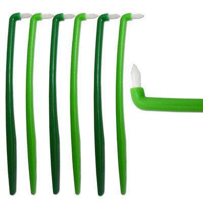 6 x Slim Firm Interspace Toothbrushes ~ Interdental Orthodontic Braces Teeth