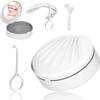 Retainer Case Box Container with Mirror, Denture Box Mouth Guard Case Teeth Mouth Tray for Denture, Sport Mouth Guard, Brace, Splint view 1