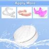Retainer Case Box Container with Mirror, Denture Box Mouth Guard Case Teeth Mouth Tray for Denture, Sport Mouth Guard, Brace, Splint view 4