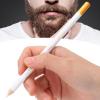 Beard Pencil Filler for Men Thick Beard Shaping Tool with Sharpener, Compact Design Beard Colouring for Men, Beard Liner Pen for Beard, Hairline and Beard Shaping (White) view 1