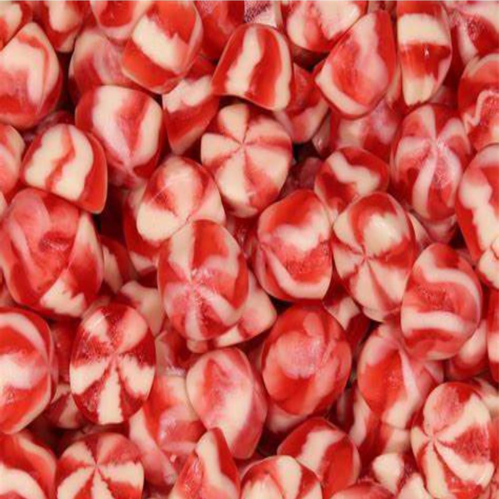 1kg Strawberry Twist Kisses Candy Pick & Mix Sweets Assortment Selection Resealable Pouch Share Bag