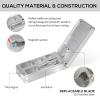Pill Cutter for Small and Tiny Pills, Professional Aluminum Pill Splitter with Auto Centering Device and 2 Replaceable Stainless Steel Blades, Portable Pill Splitter with PU Case (Silver) view 2