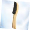 MAGICLULU 2pcs Portable Solid Wood Beard Brush Long Handle for Beard Care and Cleaning at Home Barber Shop Mustache Brush Included view 2