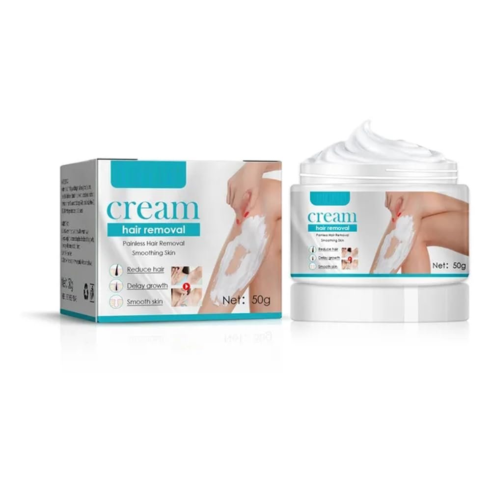 50g Hair Removal Cream Fast Painless Permanent Restrain Armpit Legs Arms Depilatory Repair Smooth Skin Body Hair Growth Inhibitor (1PCS)