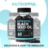 Black Seed Oil Gummies | 1000mg Nigella Sativa | High Strength 20mg Thymoquinone | 60 Cold Pressed, Halal, Vegan, Gluten Free Capsules with Honey Extract | Natural Ingredients view 3