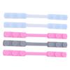 FRCOLOR 5pcs Silicone Earmuffs Reusable Hook Extension Buckle Adjustable Ear for Headband Random Color view 1