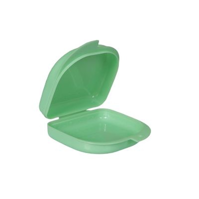 dijiusidy 2 Pieces PP Denture Storage Box Portable Reusable Washable Dustproof Tear-resistant Organizing Case Container Accessories, Green