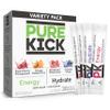 PURE KICK Energy and Hydrate Singles To Go Drink Mix Variety Pack, Black Cherry Granate,Orange Passion Fruit, Strawberry Watermelon and Concord Grape, 40 Count (Pack of 1) view 1