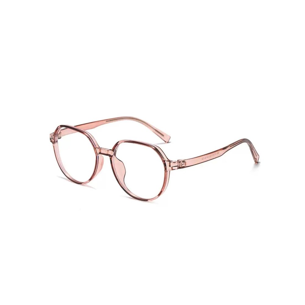 Lightweight Blue Light Blocking Reading GlassesAnti Eyestrain readersTrendy polygonal frameHigh Definition Lens (Color : Brown, Size : 1.0x)