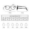Lightweight Blue Light Blocking Reading GlassesAnti Eyestrain readersTrendy polygonal frameHigh Definition Lens (Color : Brown, Size : 1.0x) view 4