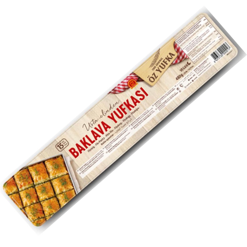 z Yufka Phyllo Dough for Baklava, 18 Sheets, 480 Gram