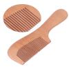 5Pcs Ergonomic Handle Wood Hair Comb, Portable Close Tooth Peach Wood Comb, Reliable Use At Home, Traveling, Hair Salon view 3