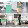 2.6-4 Gallon Small Trash Bags Garbage Bags, Compostable Trash Bags Bathroom Wastebasket Can Liners, 100 Count,Food Scrap Kitchen Trash Bags for Bedroom Office/1310 view 3