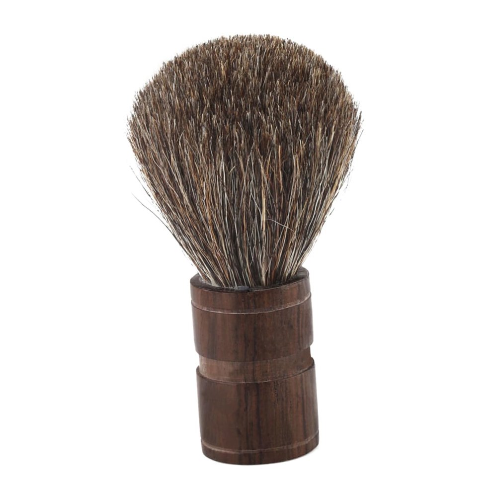 MAGICLULU Wooden Handle Beard Brush for Men Soft Bristles Facial Care Mustache Brush for Wet Shaving Routine
