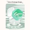HyJeryty Purple Denture Case, Retainer Cup, Pretty Night Mouth Guard Holder Box, Storage Soak Container with Drain Basket for Home Travel Cleaning view 3