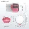 BVN Leak-Proof Denture Bath Cup with Strainer Basket, 2-Layer Denture Soaking Container for Travel & Home, Portable Retainer Cleaning Case for Aligners, Mouth Guards & False Teeth view 2