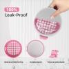 BVN Leak-Proof Denture Bath Cup with Strainer Basket, 2-Layer Denture Soaking Container for Travel & Home, Portable Retainer Cleaning Case for Aligners, Mouth Guards & False Teeth view 3