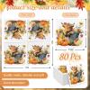Generic AnyDesign 80Pcs Fall Paper Napkins Highland Cow Pumpkin Disposable Luncheon Napkins Autumn Flower Decorative Dinner Napkin for Thanksgiving Home Party Table Decor view 2