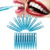 Teeth Cleaner Interdental Brush, Toothpicks Tooth Flossing Head, Dental Floss Stick Tooth Cleaning Tool Oral Dental Hygiene Brush (OKJHFDBavDUAhT-02) view 2