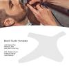Beard Guide Template, Perfect Contour, Compact Size, Beard Shaping Styling Tool for Self Care (White) view 4
