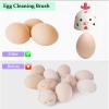 Egg Brush Cleaner for Fresh Eggs,Silicone Egg Washer for Fresh Eggs,Reusable Egg Scrubber Cleaning Brush Tool for Vegetables and Fruits with Hook view 2