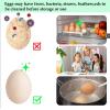 Egg Brush Cleaner for Fresh Eggs,Silicone Egg Washer for Fresh Eggs,Reusable Egg Scrubber Cleaning Brush Tool for Vegetables and Fruits with Hook view 3