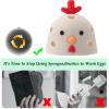 Egg Brush Cleaner for Fresh Eggs,Silicone Egg Washer for Fresh Eggs,Reusable Egg Scrubber Cleaning Brush Tool for Vegetables and Fruits with Hook view 4